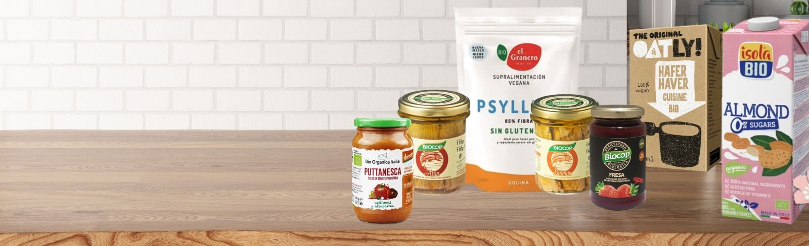 Selection of food products